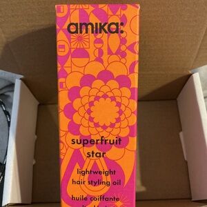 Amika Superfruit Star Hair Oil in Vibrant Orange and Pink